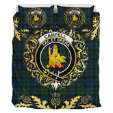 Carter - Campbell of Possil Tartan Crest Bedding Set - Golden Thistle Style